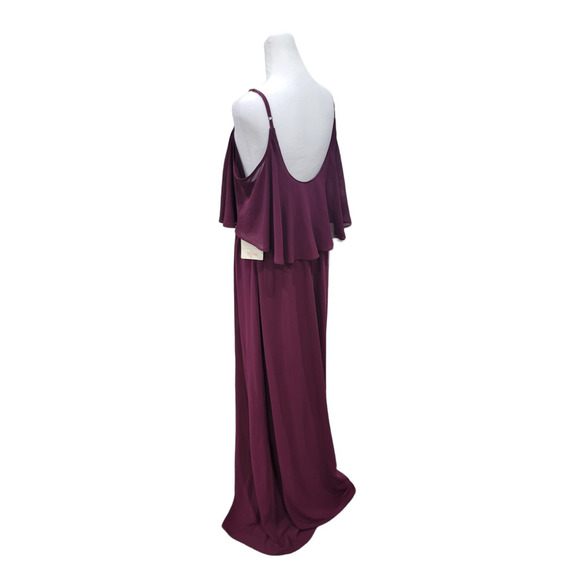 NEW Show Me Your MuMu Women's Caitlin Ruffle Maxi‎ Dress Size Large - Picture 8 of 15